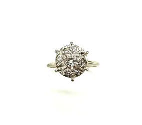 1/2 Ctw Diamond Cluster Ring