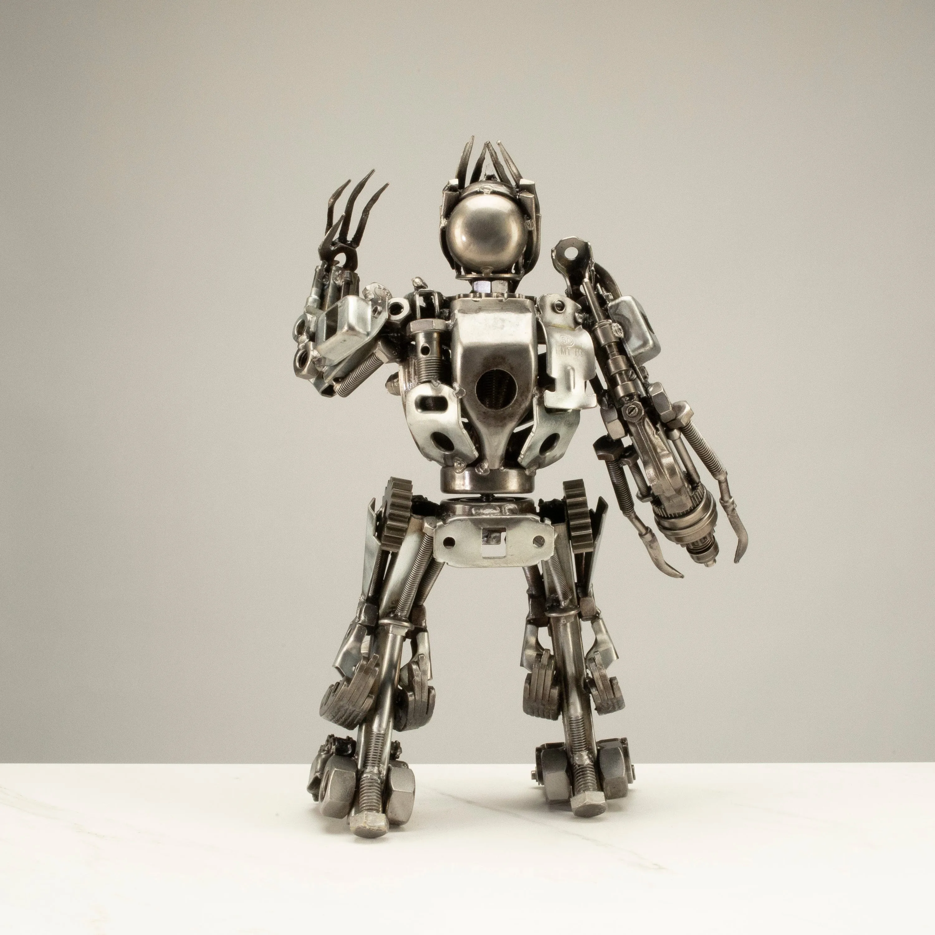 16 Megatron Inspired Recycled Metal Art Sculpture