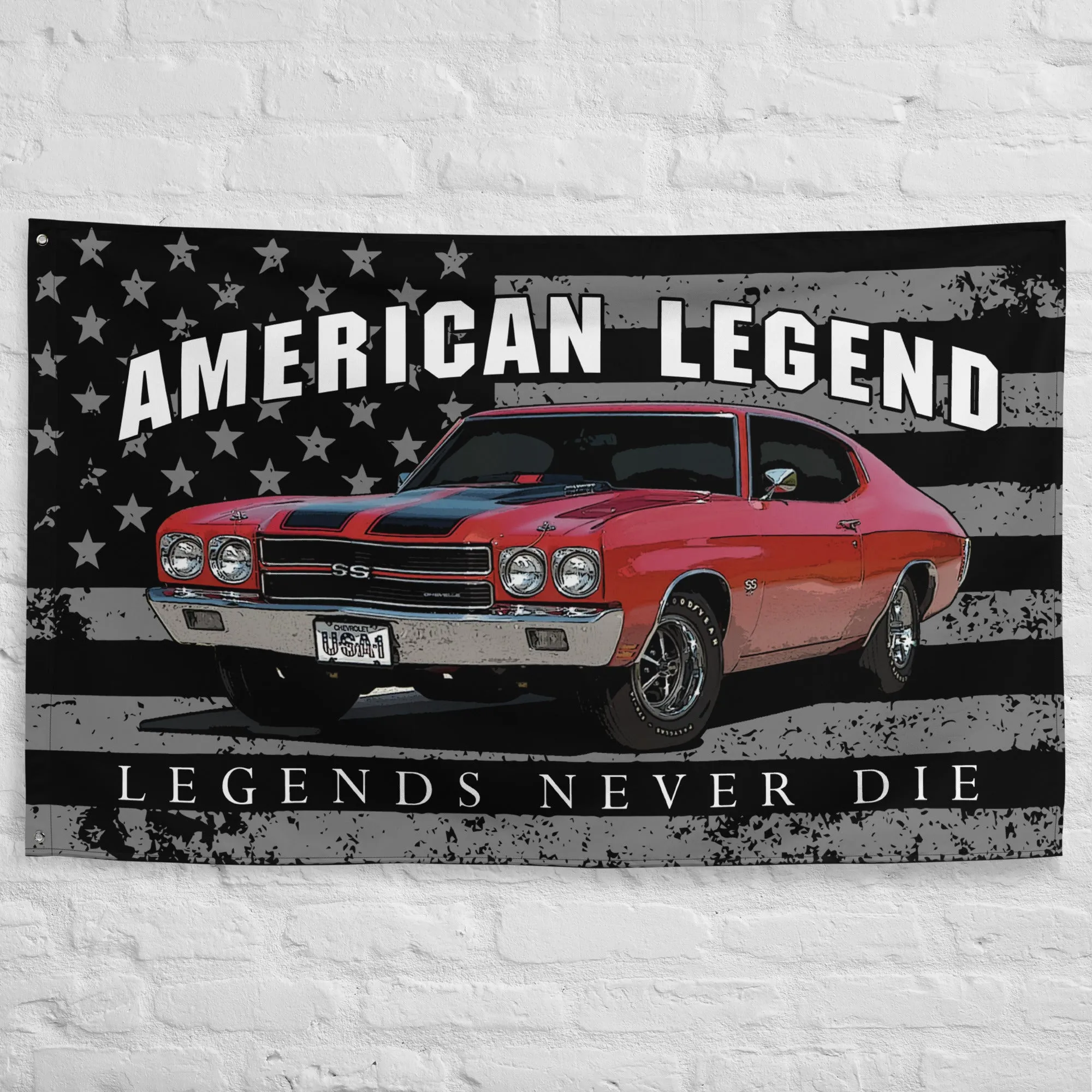 1970 Chevelle Garage Banner Wall Flag