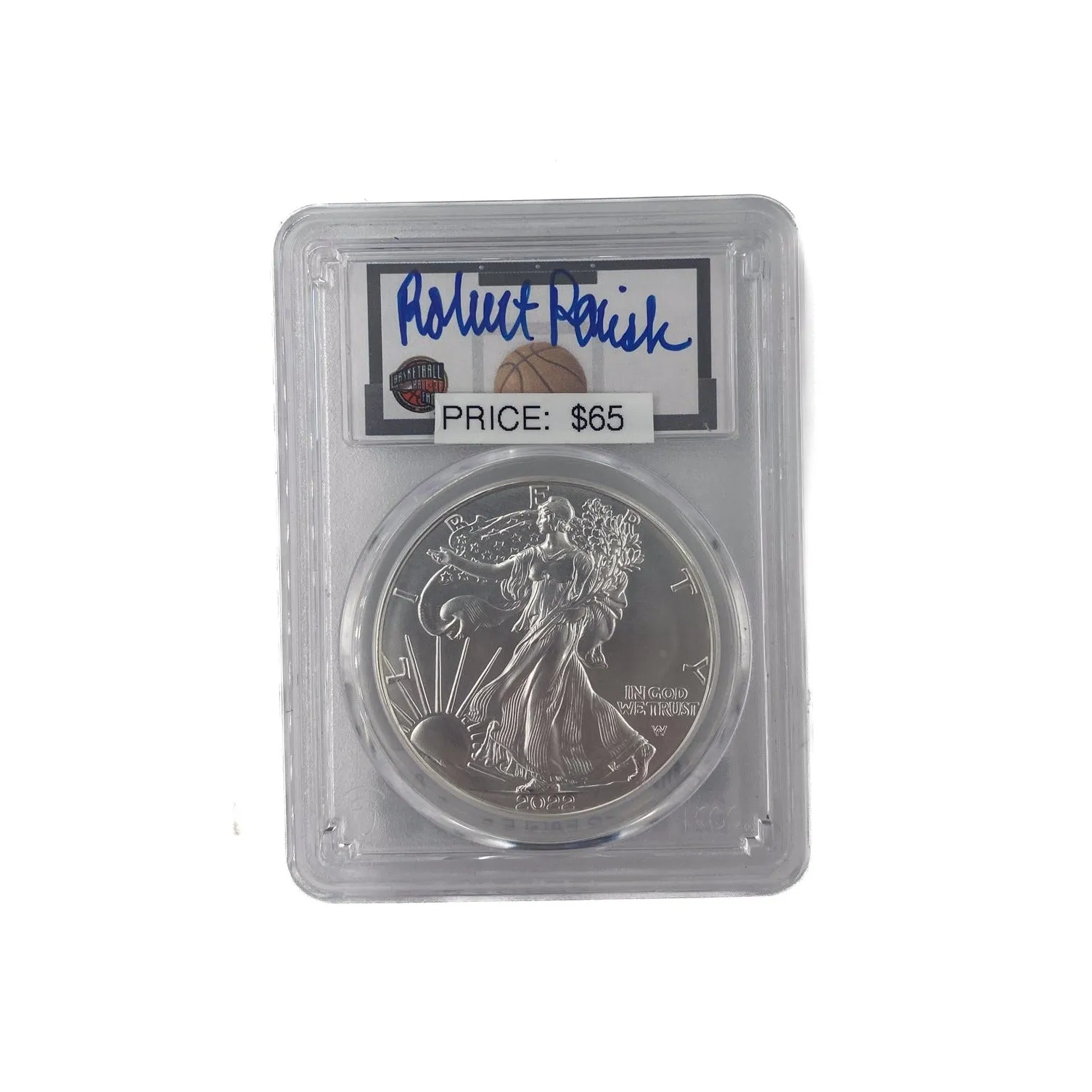 2022 Silver Eagle BHOF ROBERT PARISH - PCGS MS70