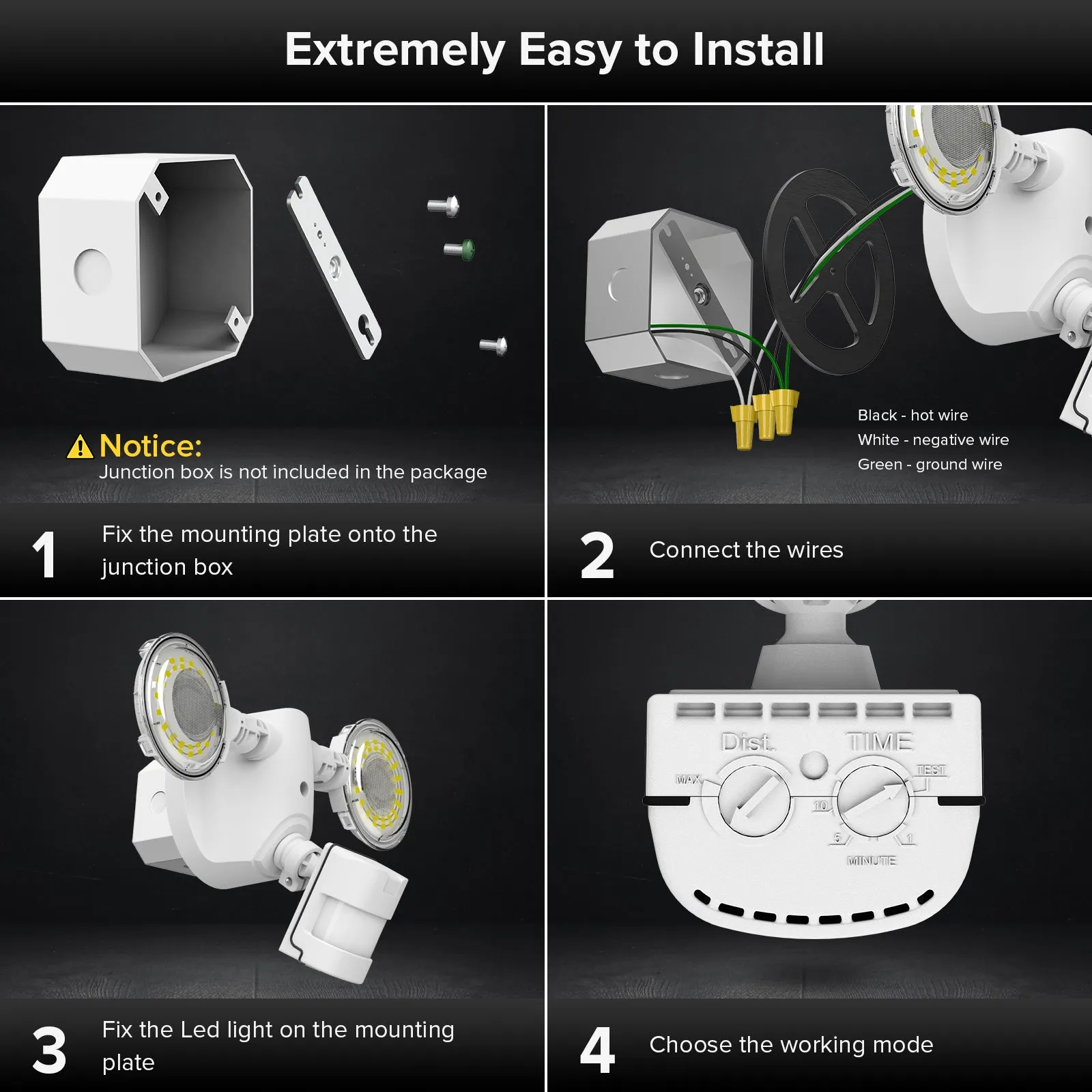 30W LED Security Light (Motion Sensor) (US ONLY)