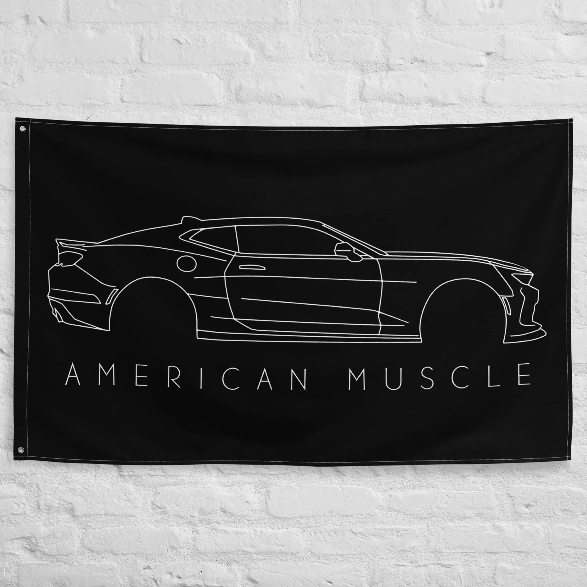 6th Gen Camaro Garage Flag Wall Banner