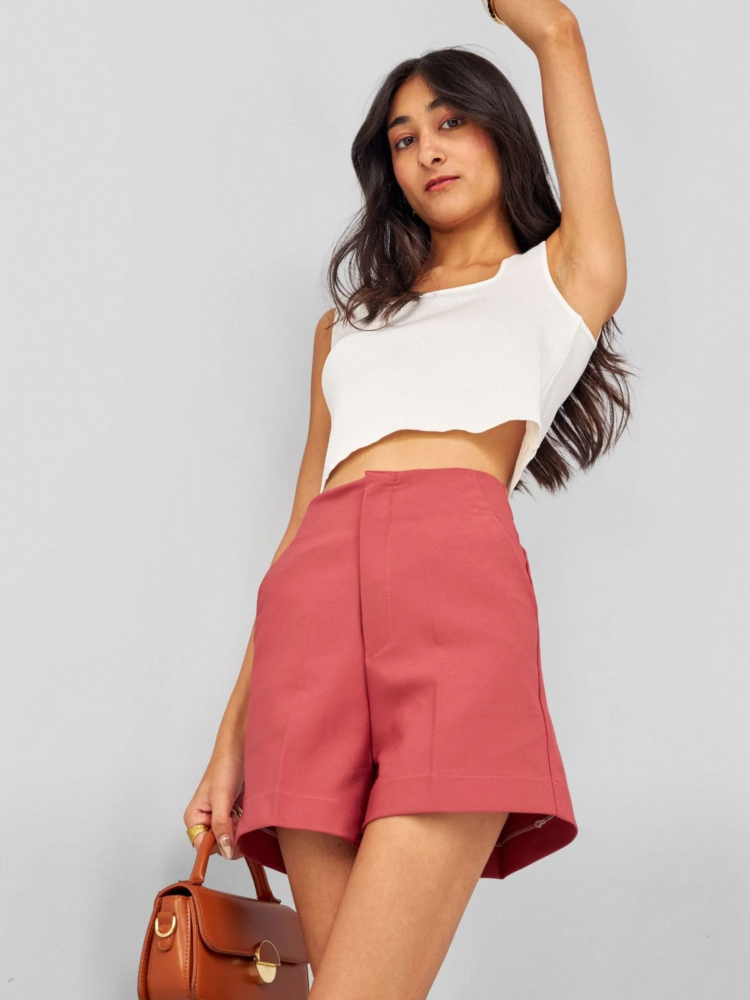 Anika Shorts with Clip - Pink