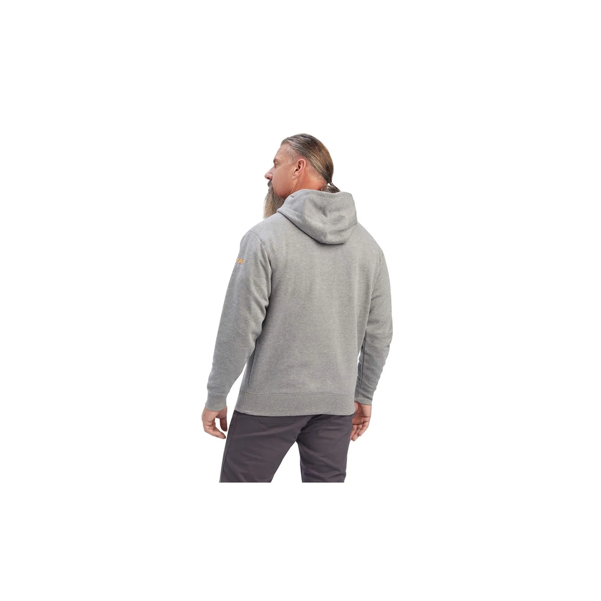 Ariat Rebar Workman Full Zip Hoodie Heather Grey