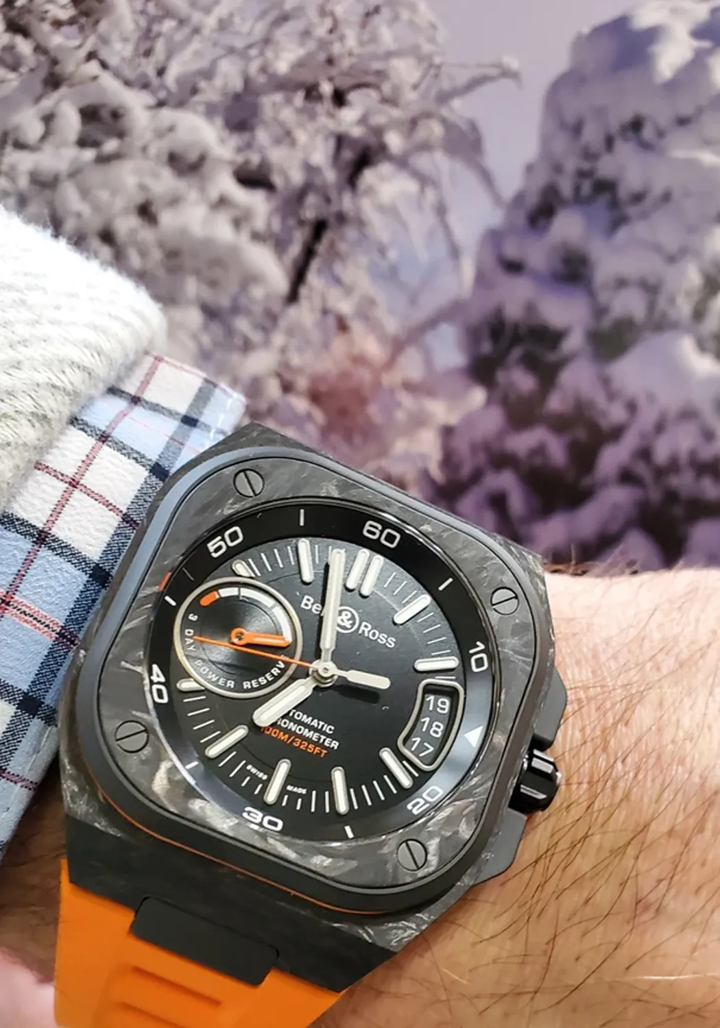 Bell & Ross BR-X5 Carbon Orange | Strap | LE500