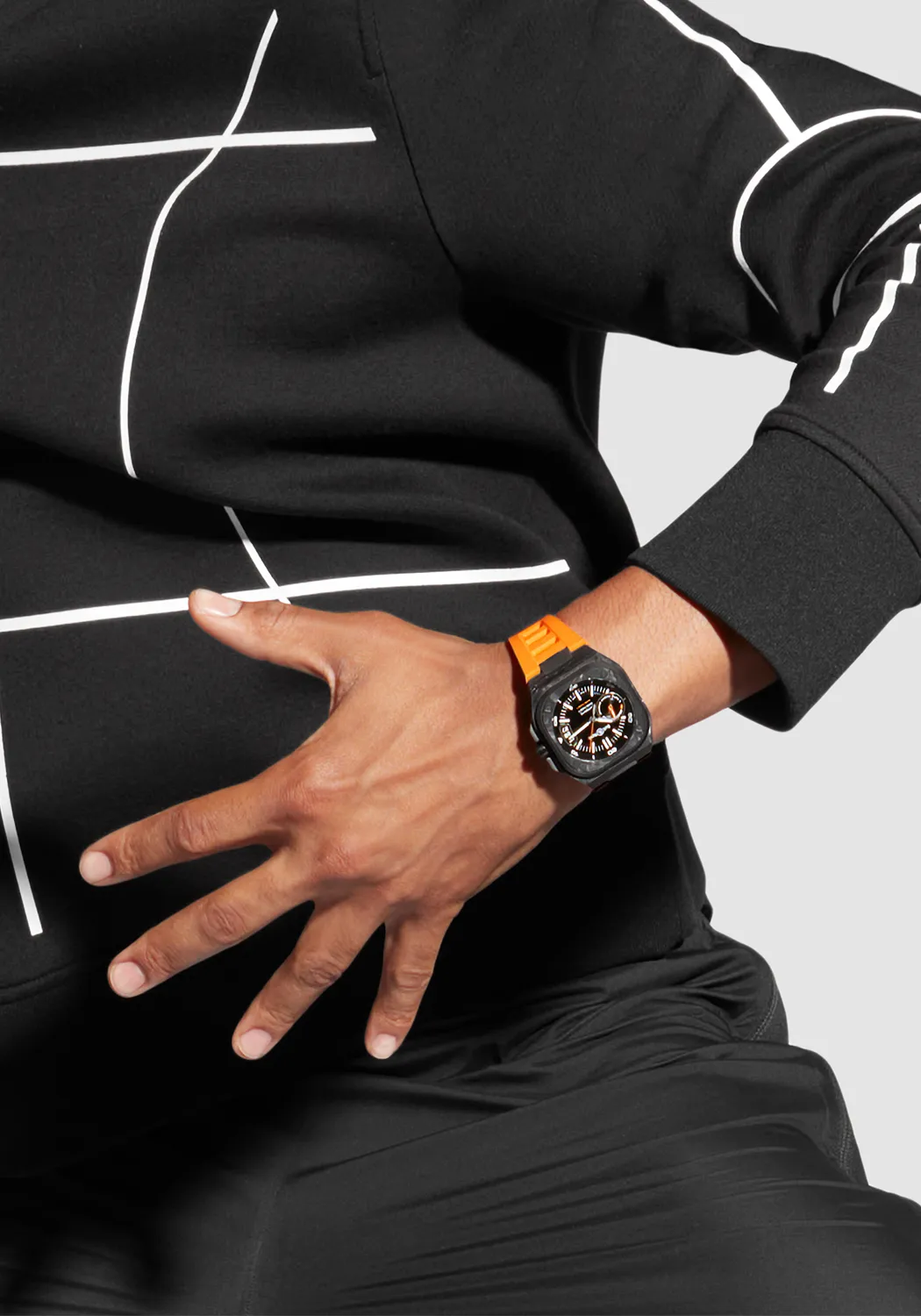 Bell & Ross BR-X5 Carbon Orange | Strap | LE500