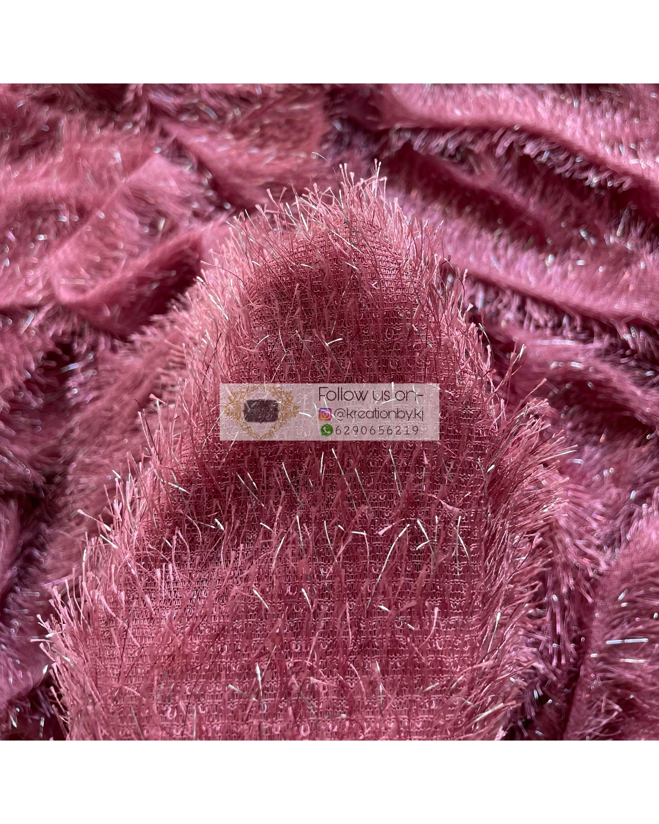 Belle Mauve Fur Saree