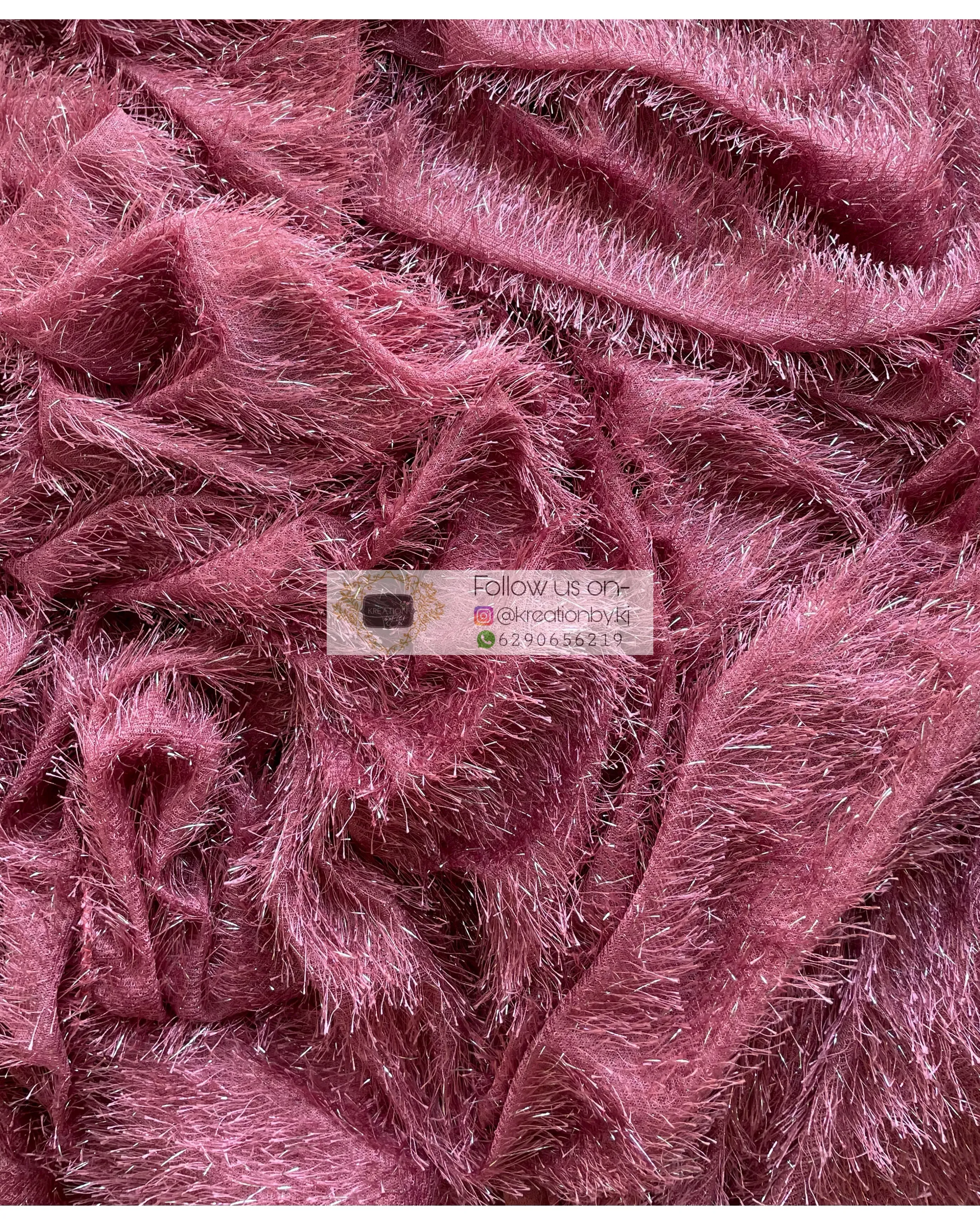 Belle Mauve Fur Saree