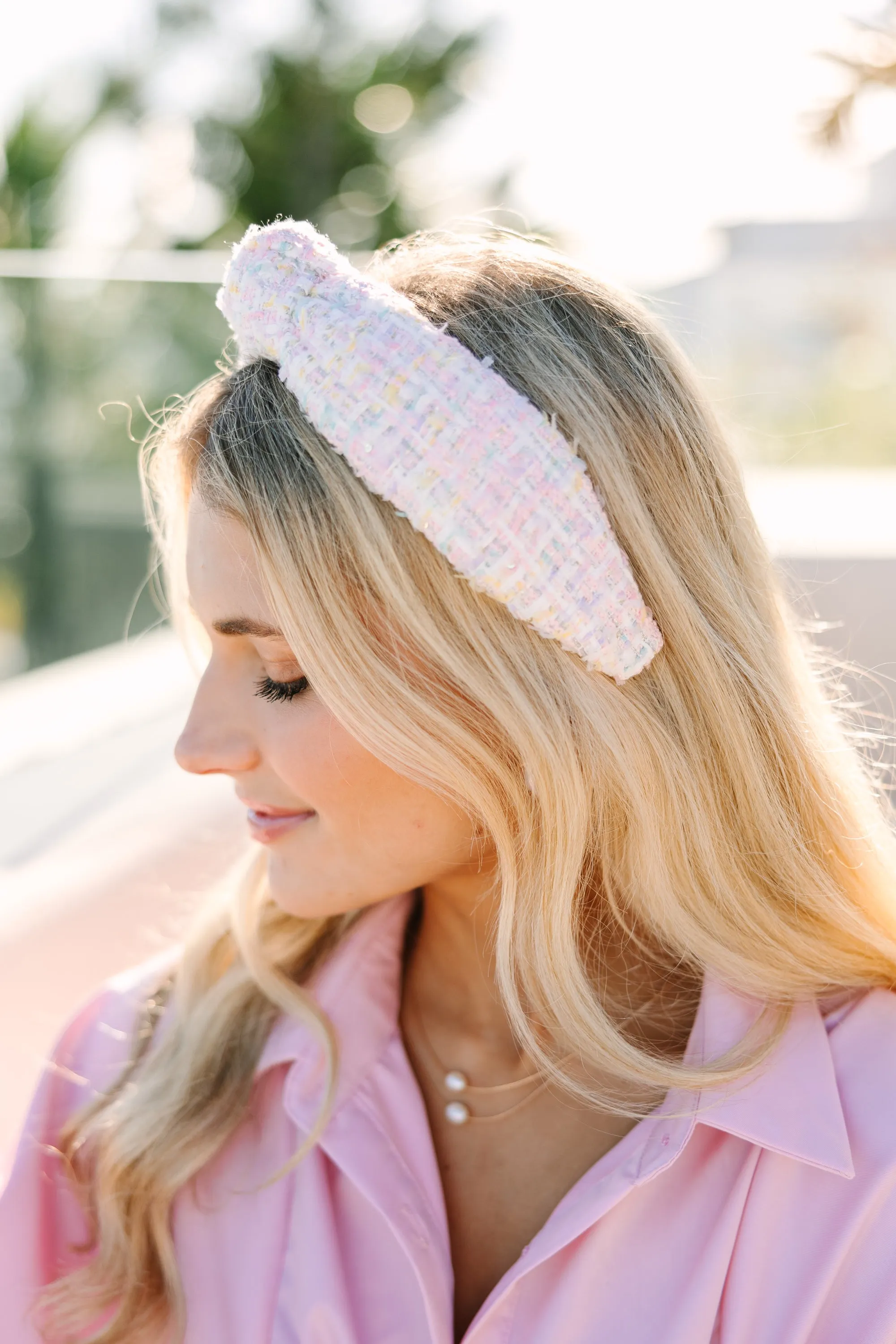 Bohemian Gemme: Pastel Tweed Headband