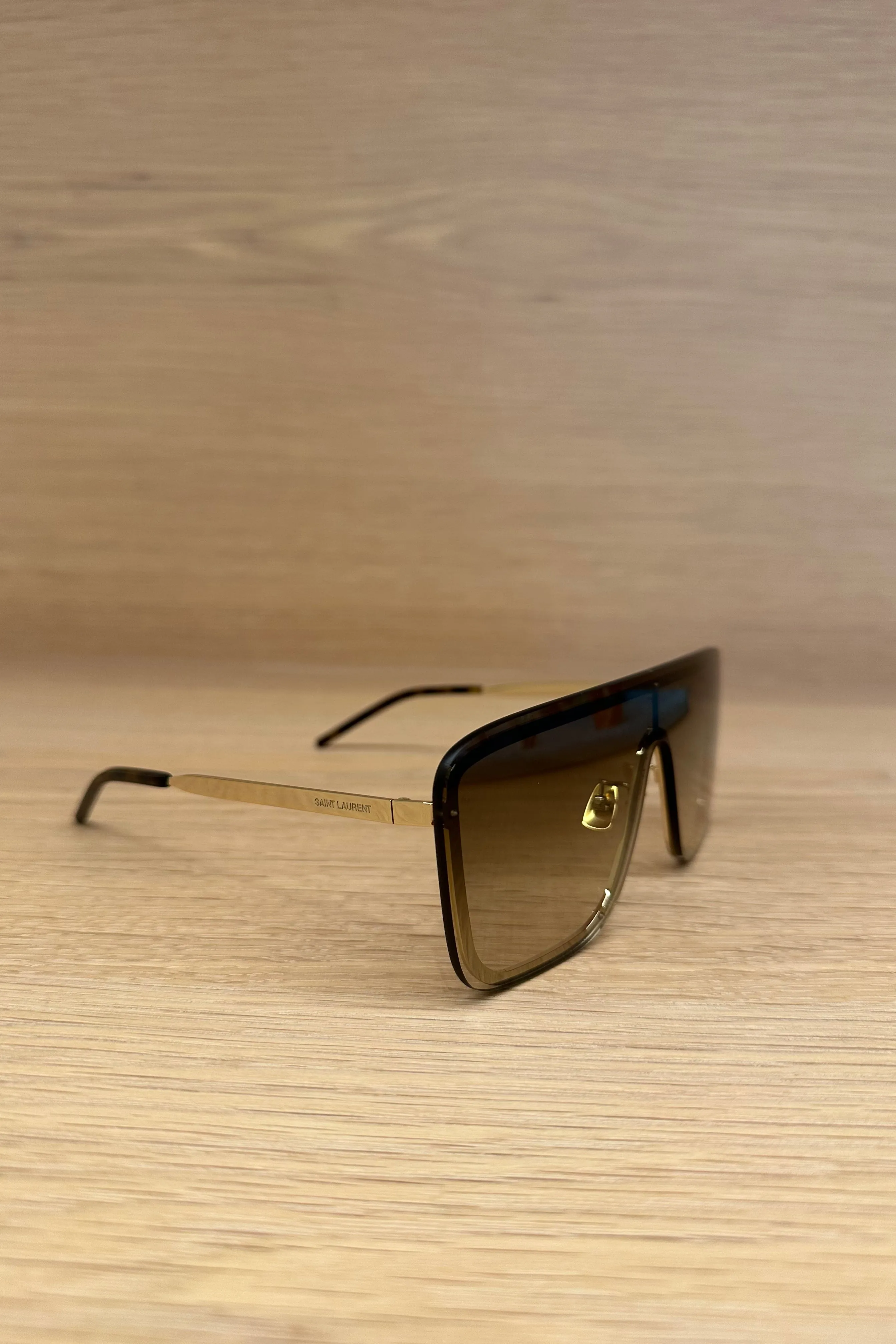 BROWN GOLD SL 364 MASK SUNGLASSES