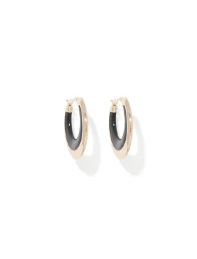 Callie Curve Enamel Earrings