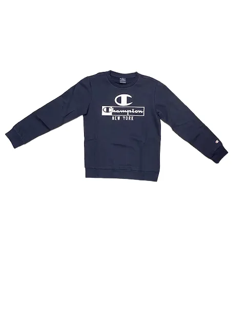 Champion crew neck sweatshirt for boys 306172 306172 BS501 NNY blue