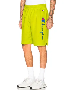 CHAMPION EUROPE<br>BASKETBALL MESH SCRIPT LOGO SHORTS GREEN CONFECTION