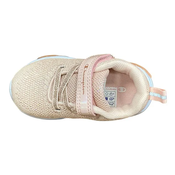 Champion girls' sneakers with lights Wave B TD S32131 CHA PS013 pink