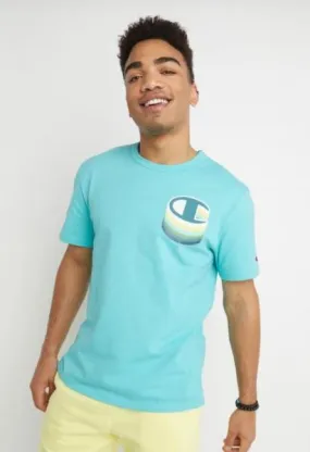 CHAMPION - Men - Heritage Shadow Tee - Teal