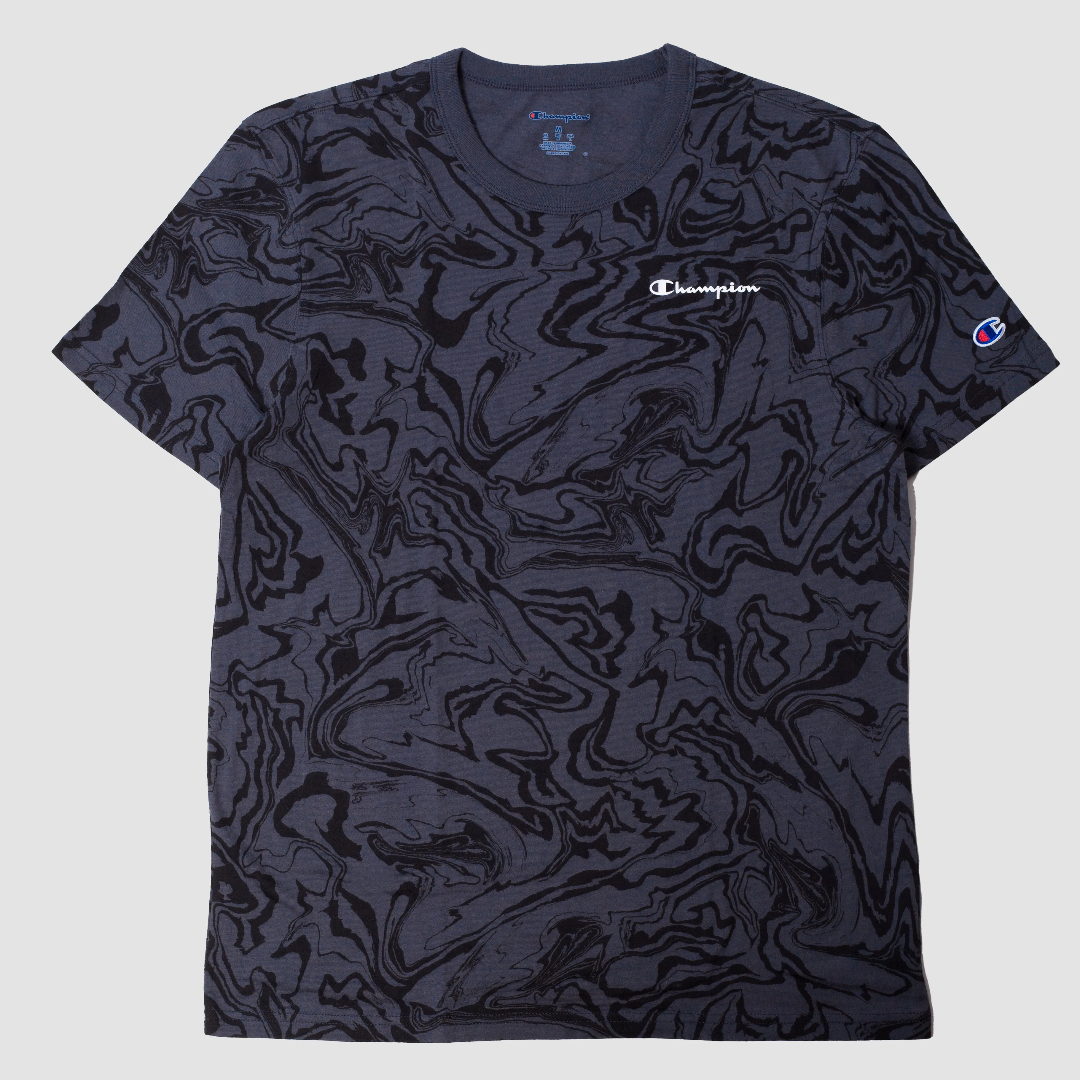 CHAMPION - Men - Marble Allover Print Tee - Black