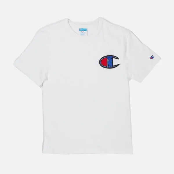 CHAMPION - Men - Mixed Motif Tee - White