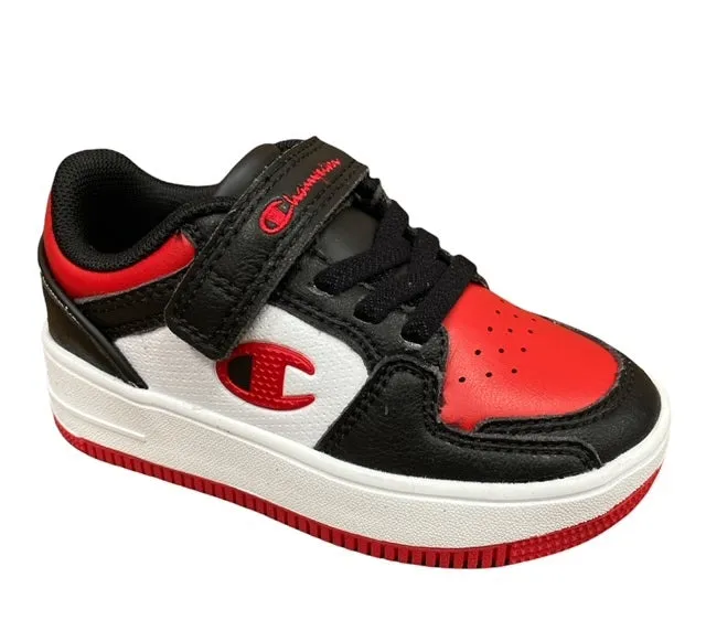 Champion Rebound 2.0 Low children's sneakers shoe 2258-CHA-KK002 NBK/WHT/RED black-white-red