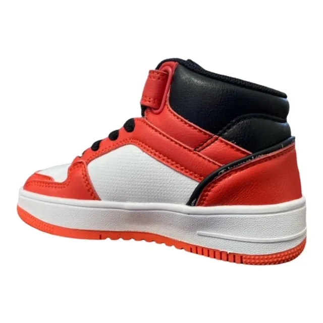 Champion Rebound 2.0 Mid S32262 WW006 WHT white-orange-black boy's sneaker shoe