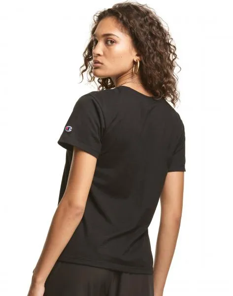 CHAMPION - Women - Classic Graphic Tee - Black