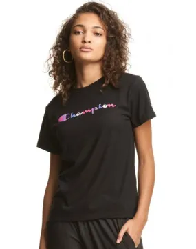 CHAMPION - Women - Classic Graphic Tee - Black