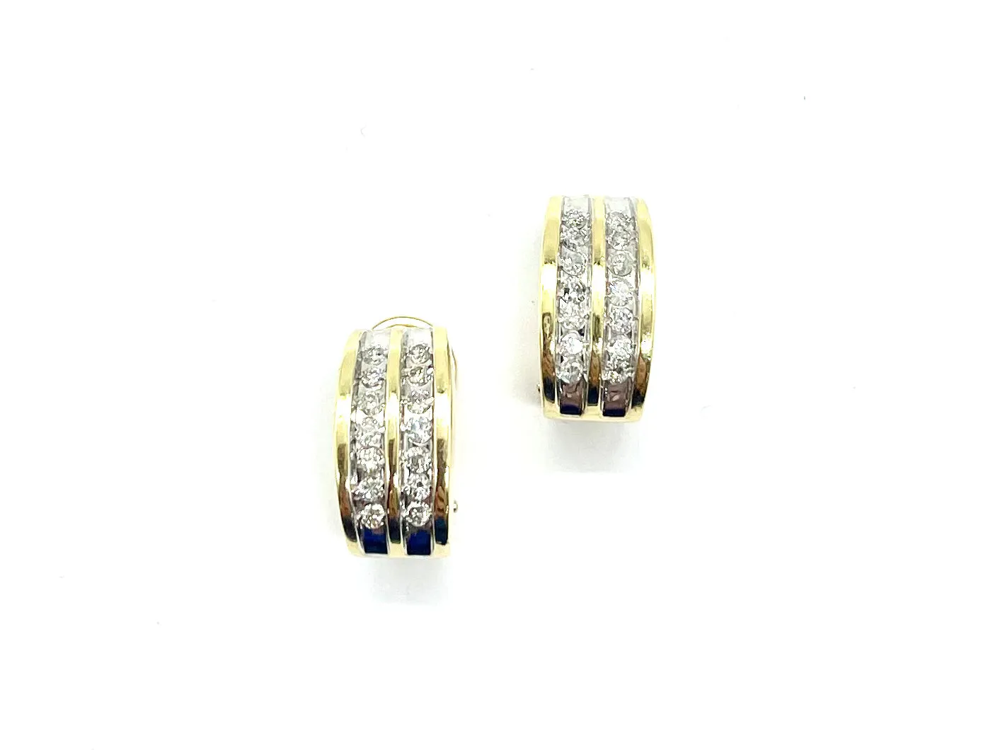 Clip On Diamond Earrings