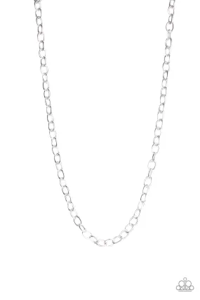 Courtside Seats - Silver Paparazzi Urban Necklace