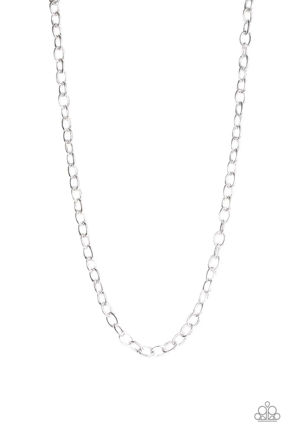 Courtside Seats - Silver Paparazzi Urban Necklace