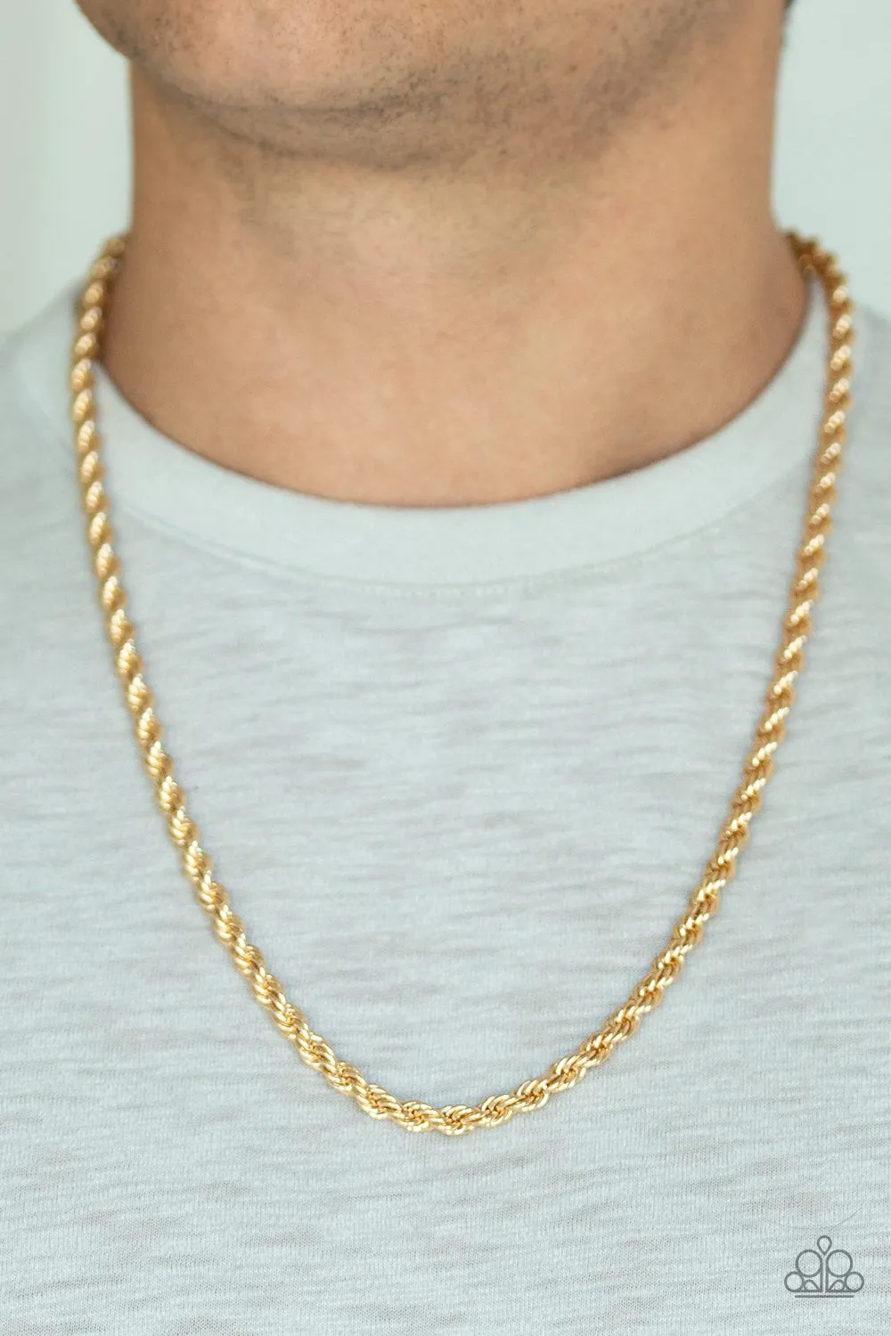 Double Dribble Gold-Urban Necklace