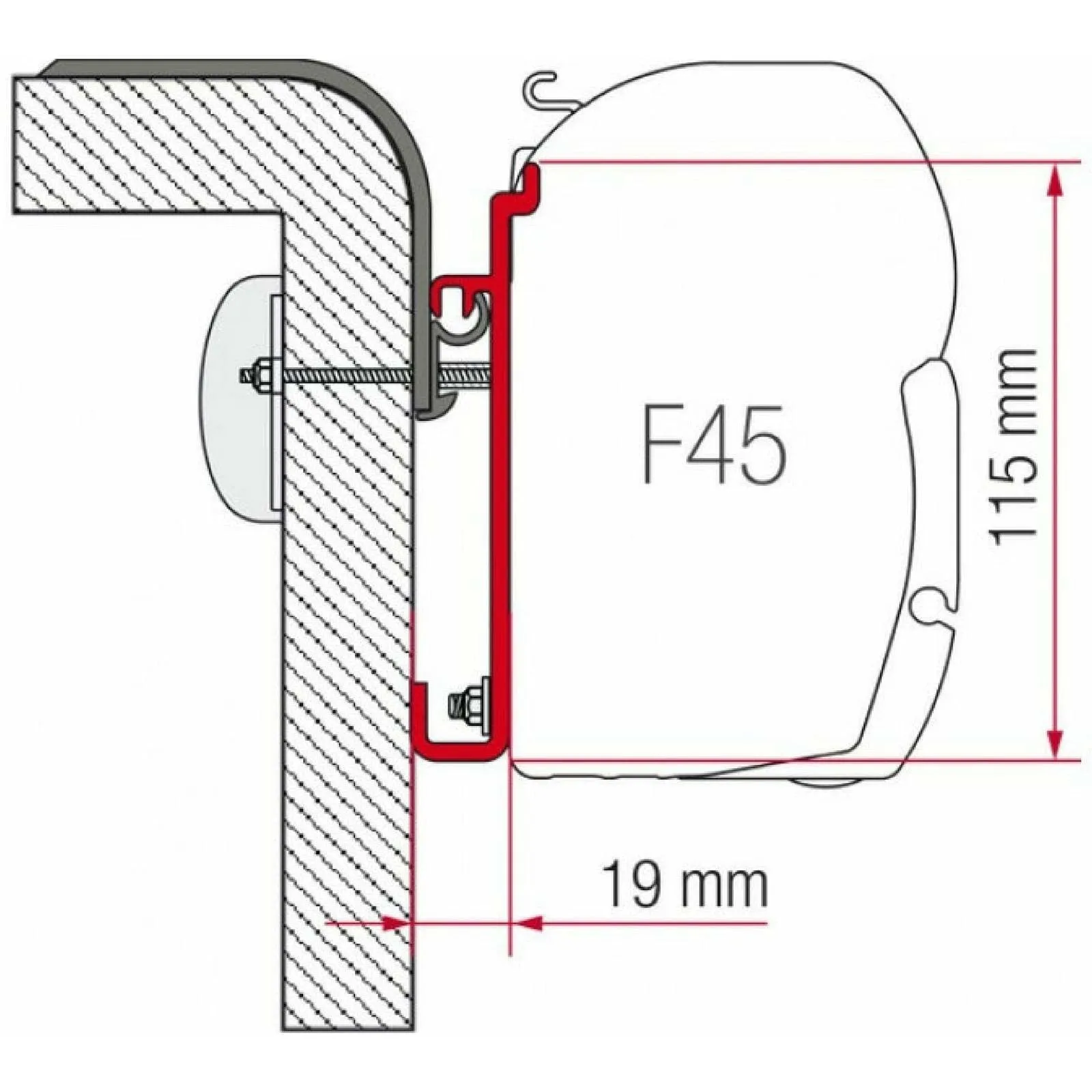 Fiamma Rapido Motorhome Awning Adapter