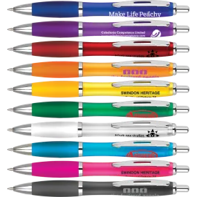 Frosted Curvy Pens - 4 Day Express - Unprinted sample