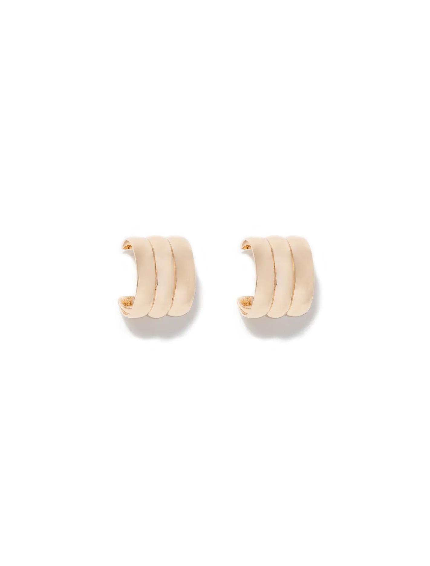 Heather Panel Hoop Earrings