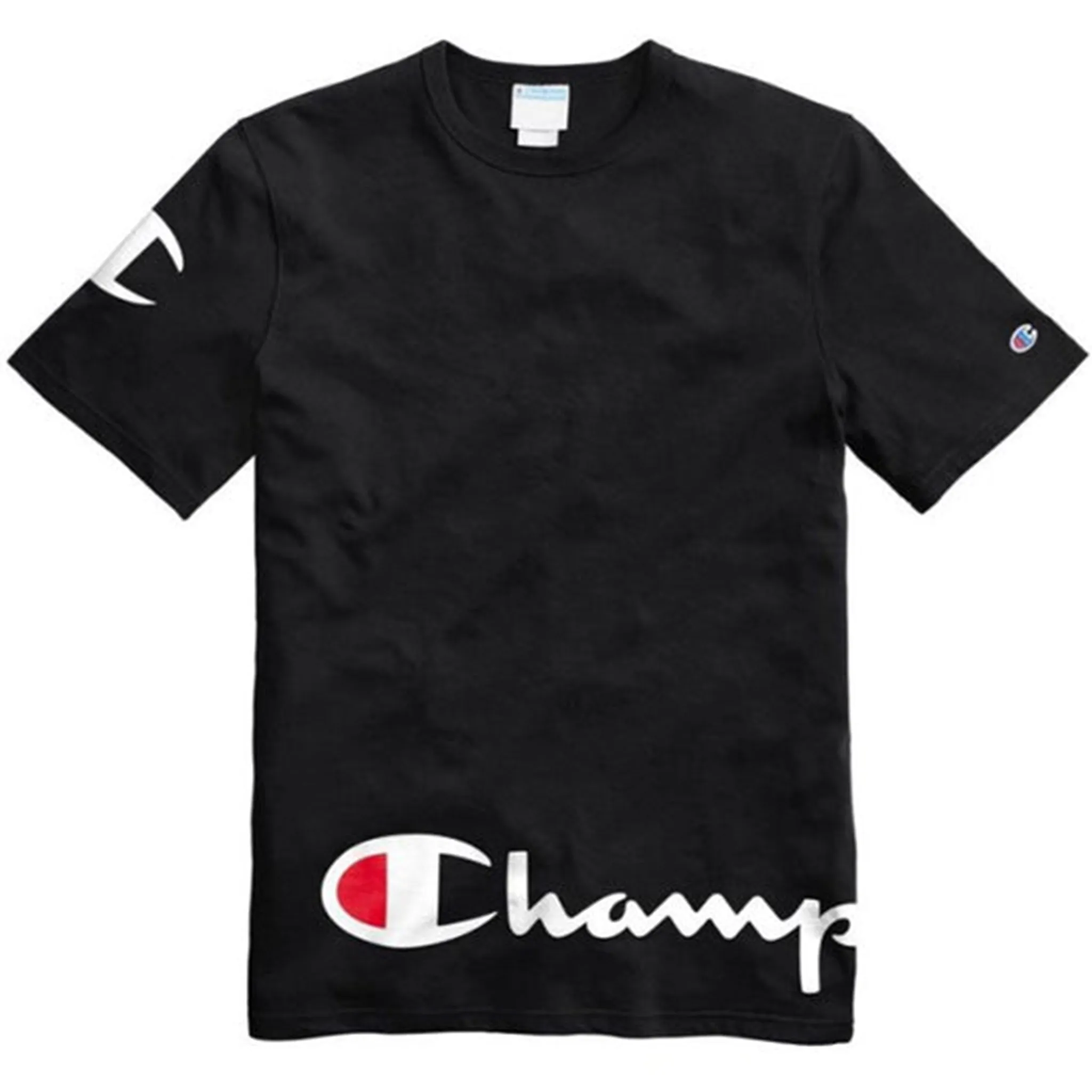 Heritage tee - wrap around logo (Black)