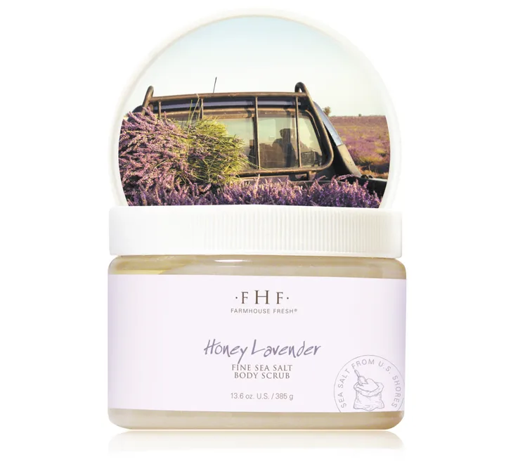 Honey Lavender Fine Sea Salt Body Scrub FarmHouse Fresh