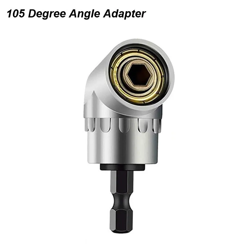 Impact Grade 105 Degree Angle Socket Adapter Power Hand Tool Part Driver Extension Set Screwdriver Holder Drill Nut Attachment