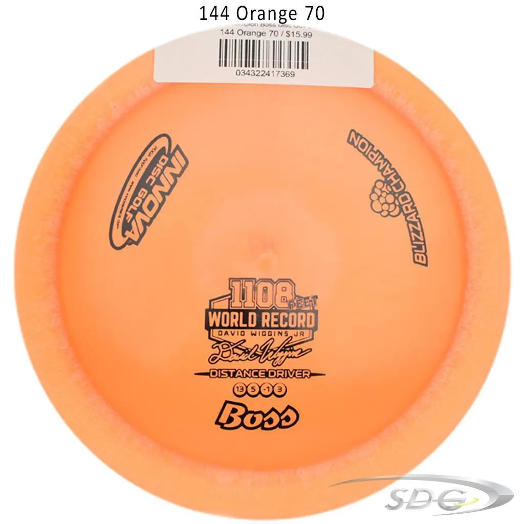 Innova Blizzard Champion Boss Disc Golf Distance Driver