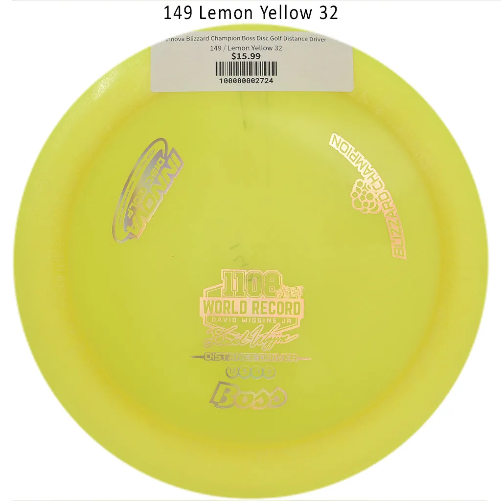 Innova Blizzard Champion Boss Disc Golf Distance Driver