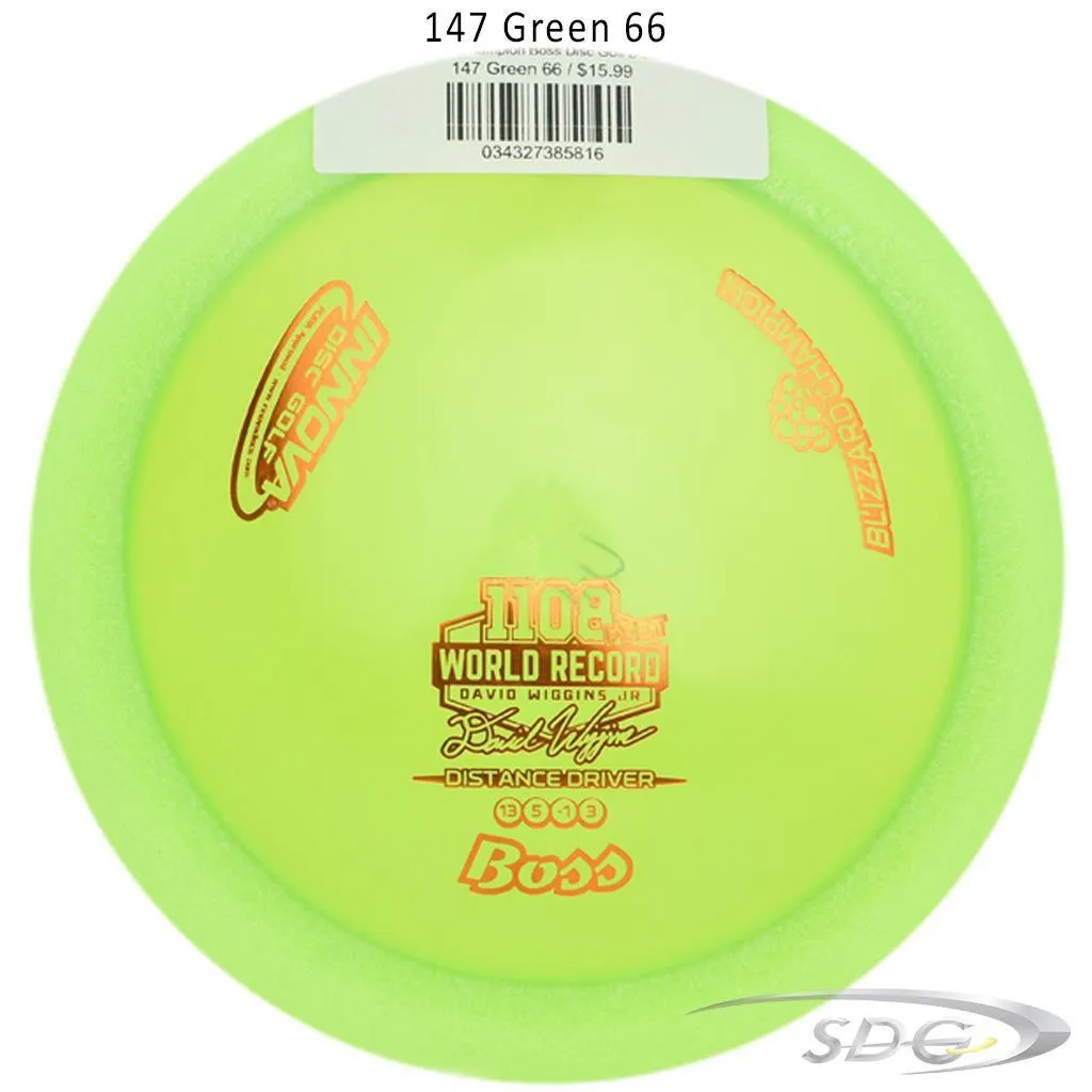 Innova Blizzard Champion Boss Disc Golf Distance Driver