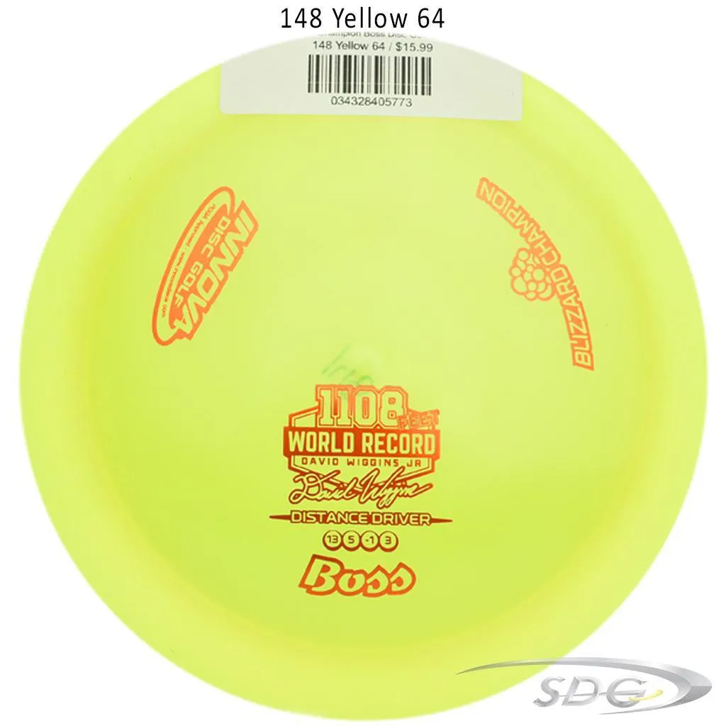 Innova Blizzard Champion Boss Disc Golf Distance Driver