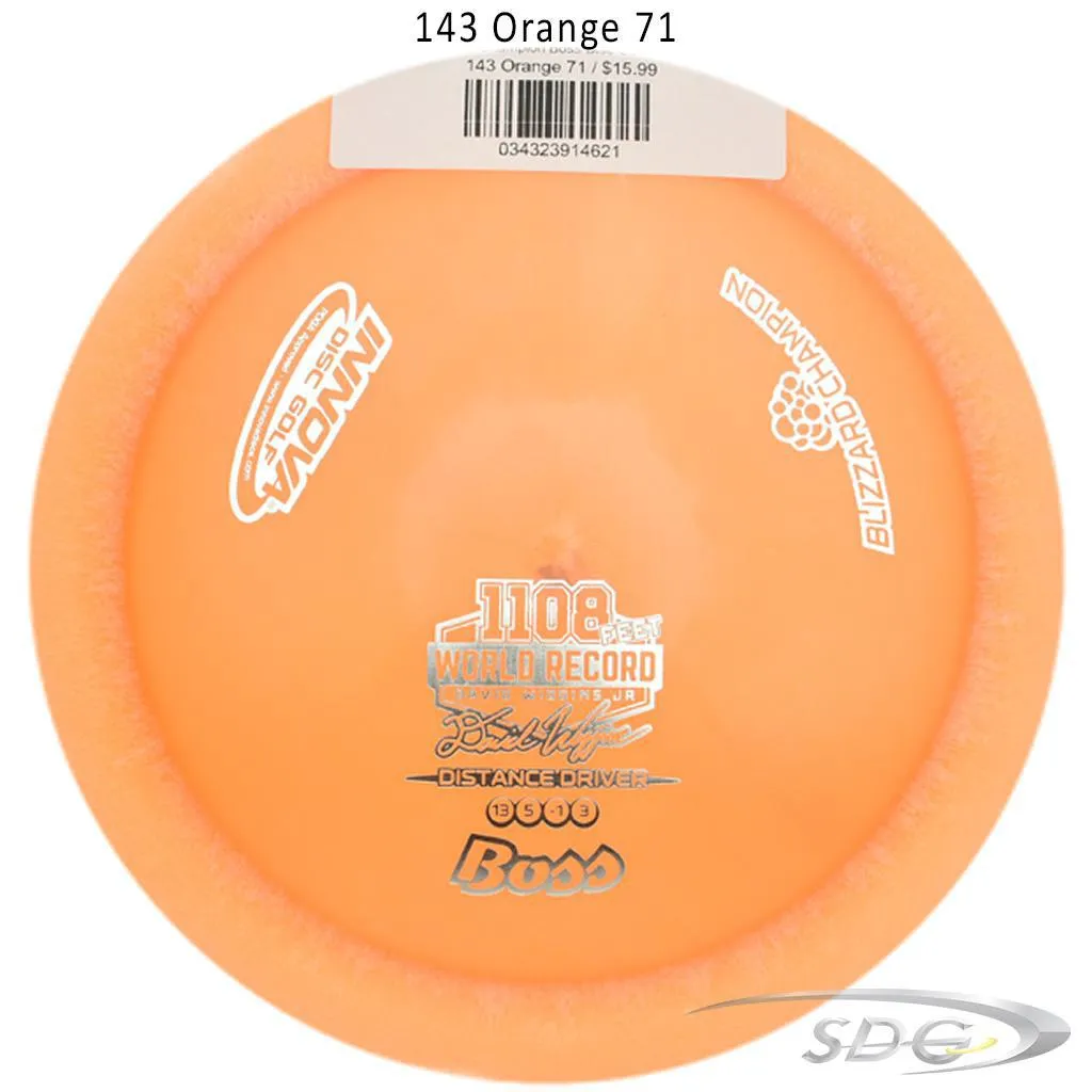 Innova Blizzard Champion Boss Disc Golf Distance Driver