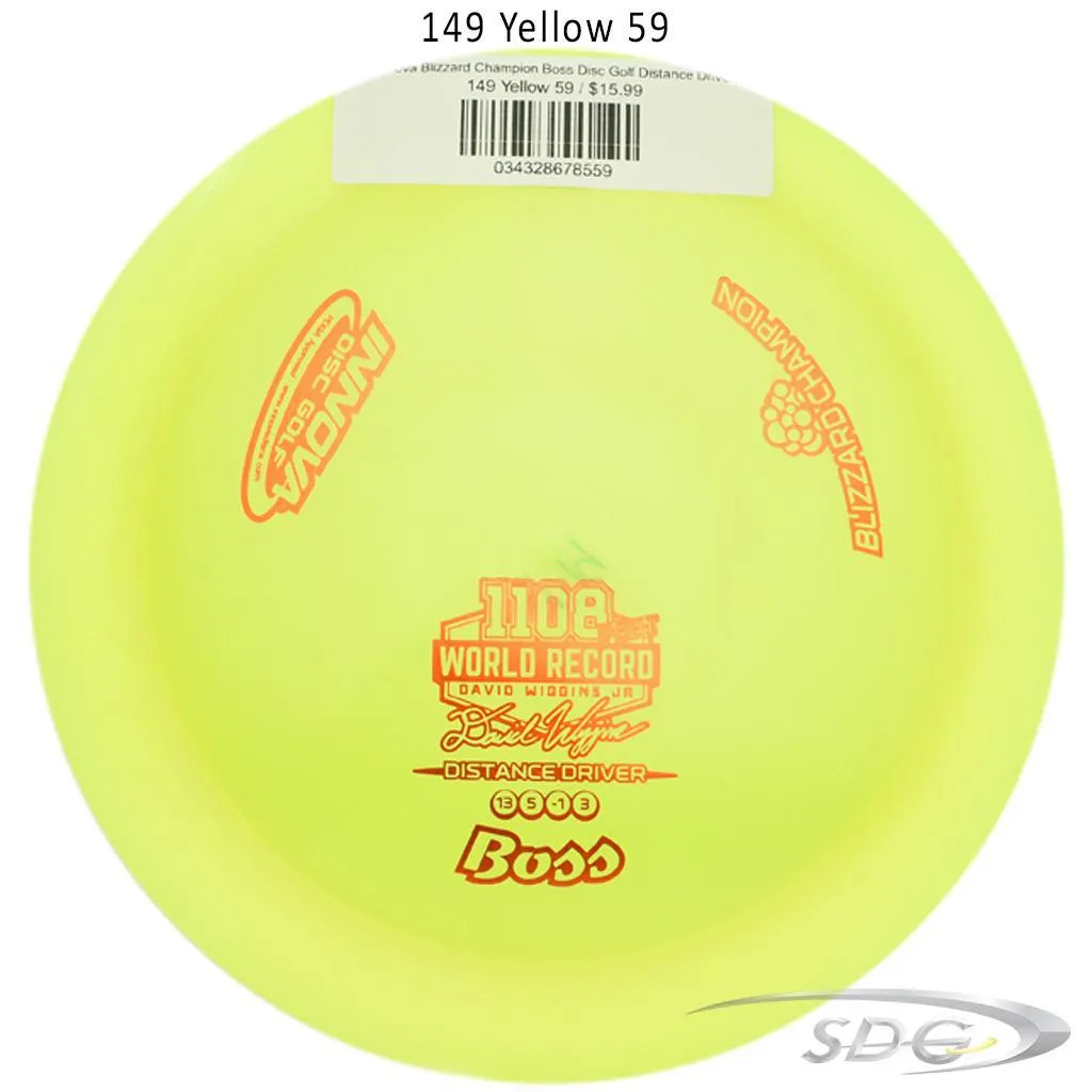 Innova Blizzard Champion Boss Disc Golf Distance Driver