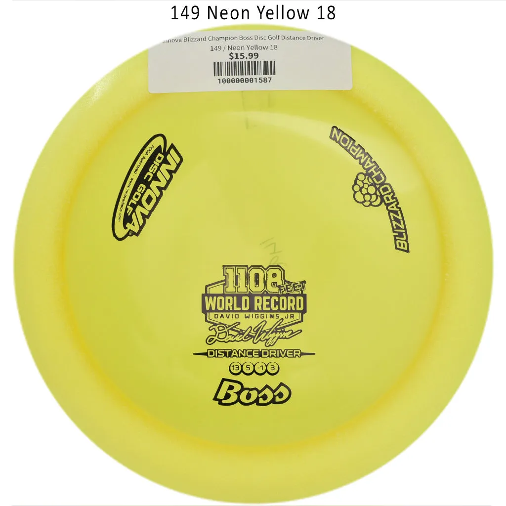 Innova Blizzard Champion Boss Disc Golf Distance Driver