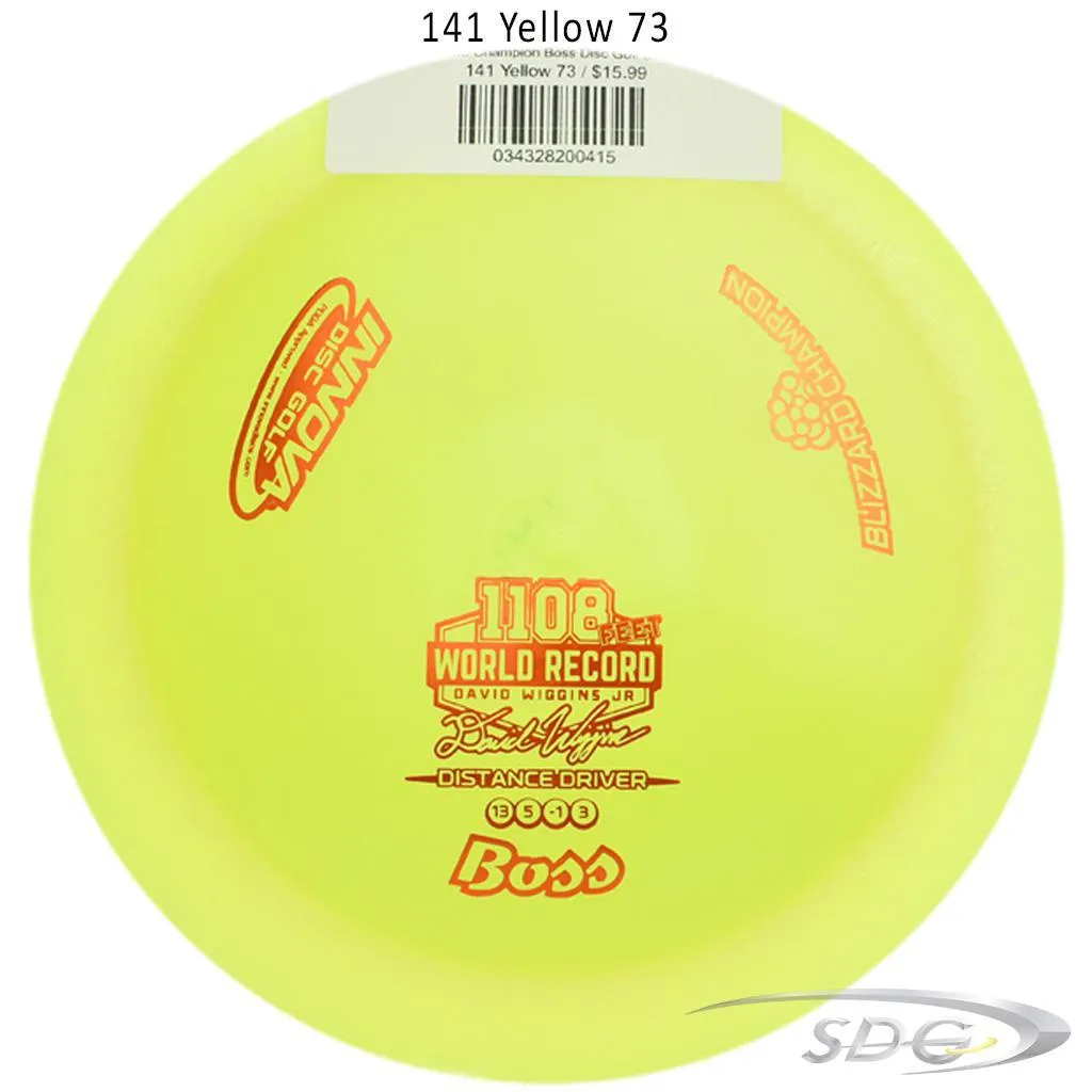 Innova Blizzard Champion Boss Disc Golf Distance Driver