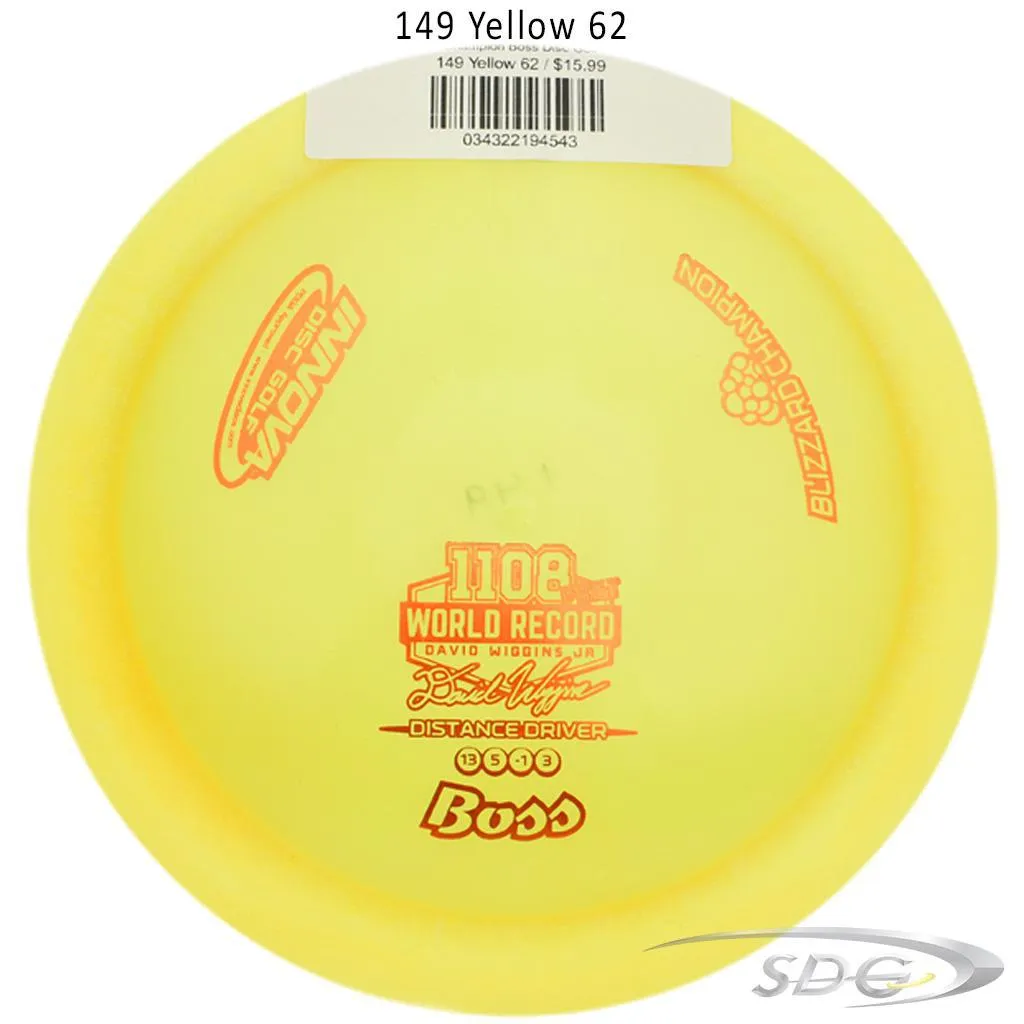 Innova Blizzard Champion Boss Disc Golf Distance Driver