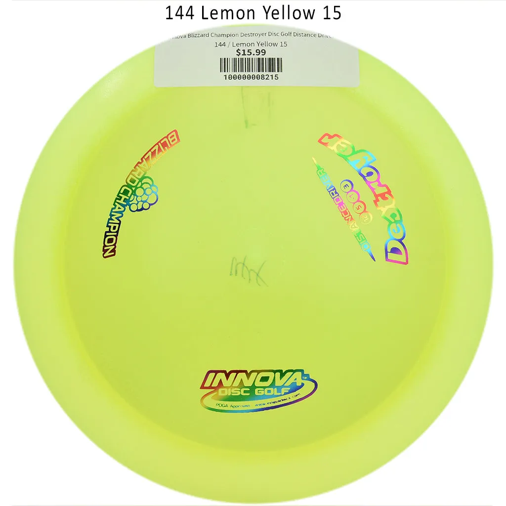 Innova Blizzard Champion Destroyer Disc Golf Distance Driver