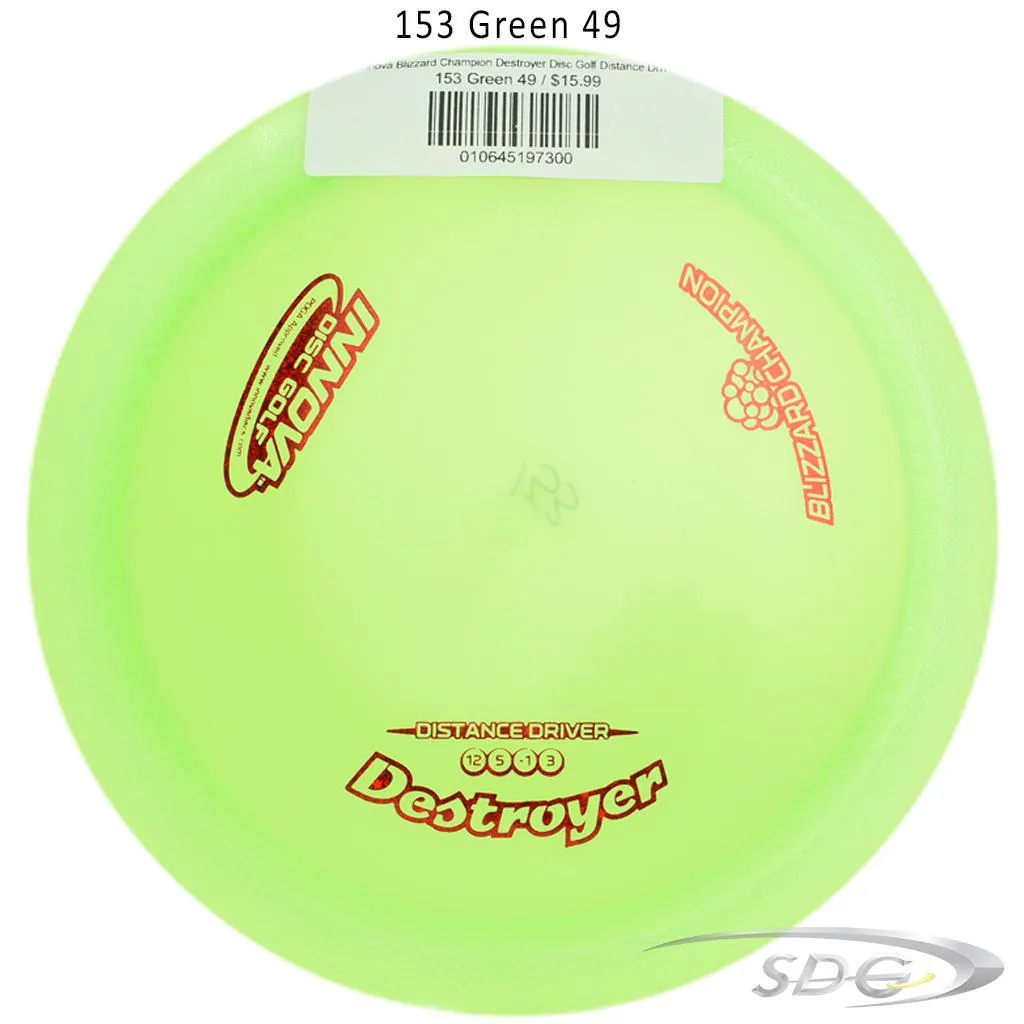 Innova Blizzard Champion Destroyer Disc Golf Distance Driver