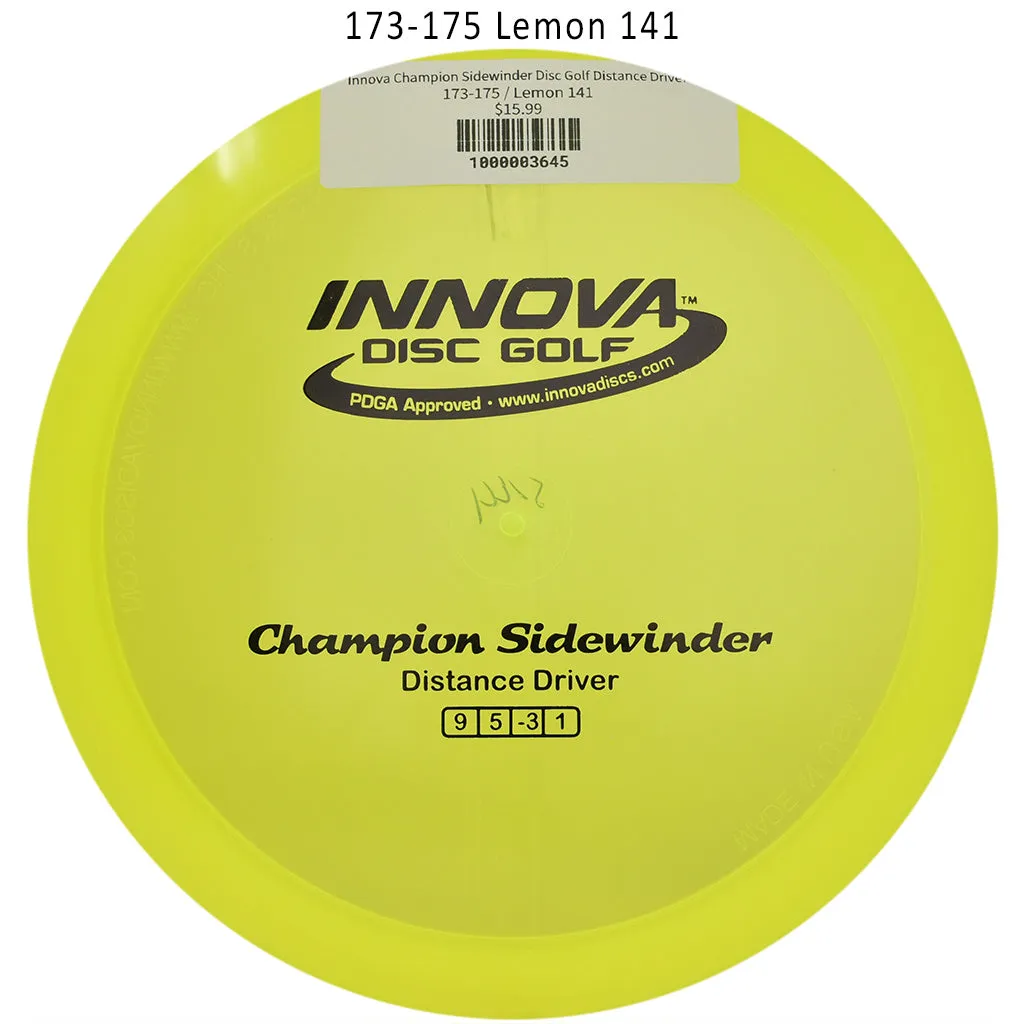 Innova Champion Sidewinder Disc Golf Distance Driver