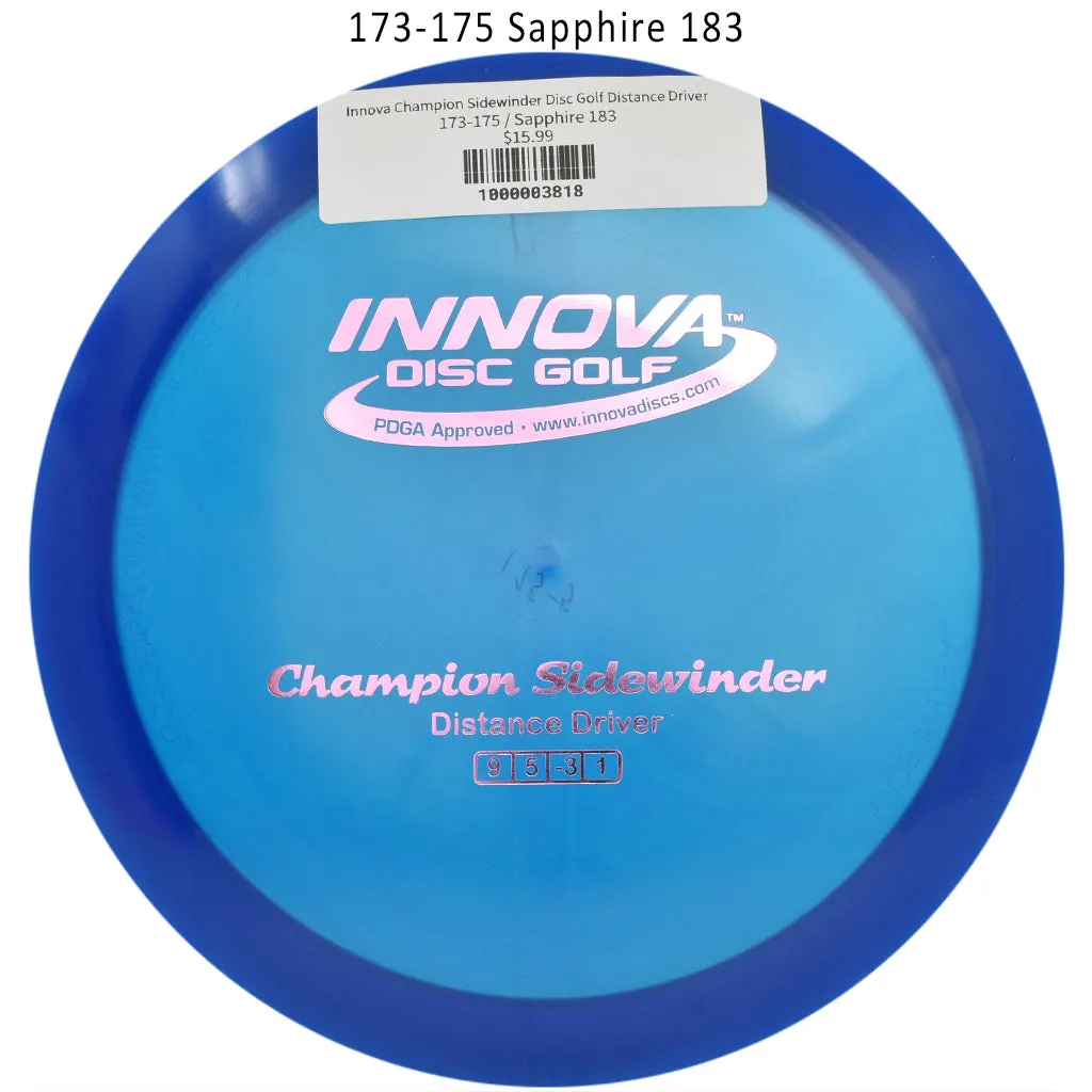 Innova Champion Sidewinder Disc Golf Distance Driver