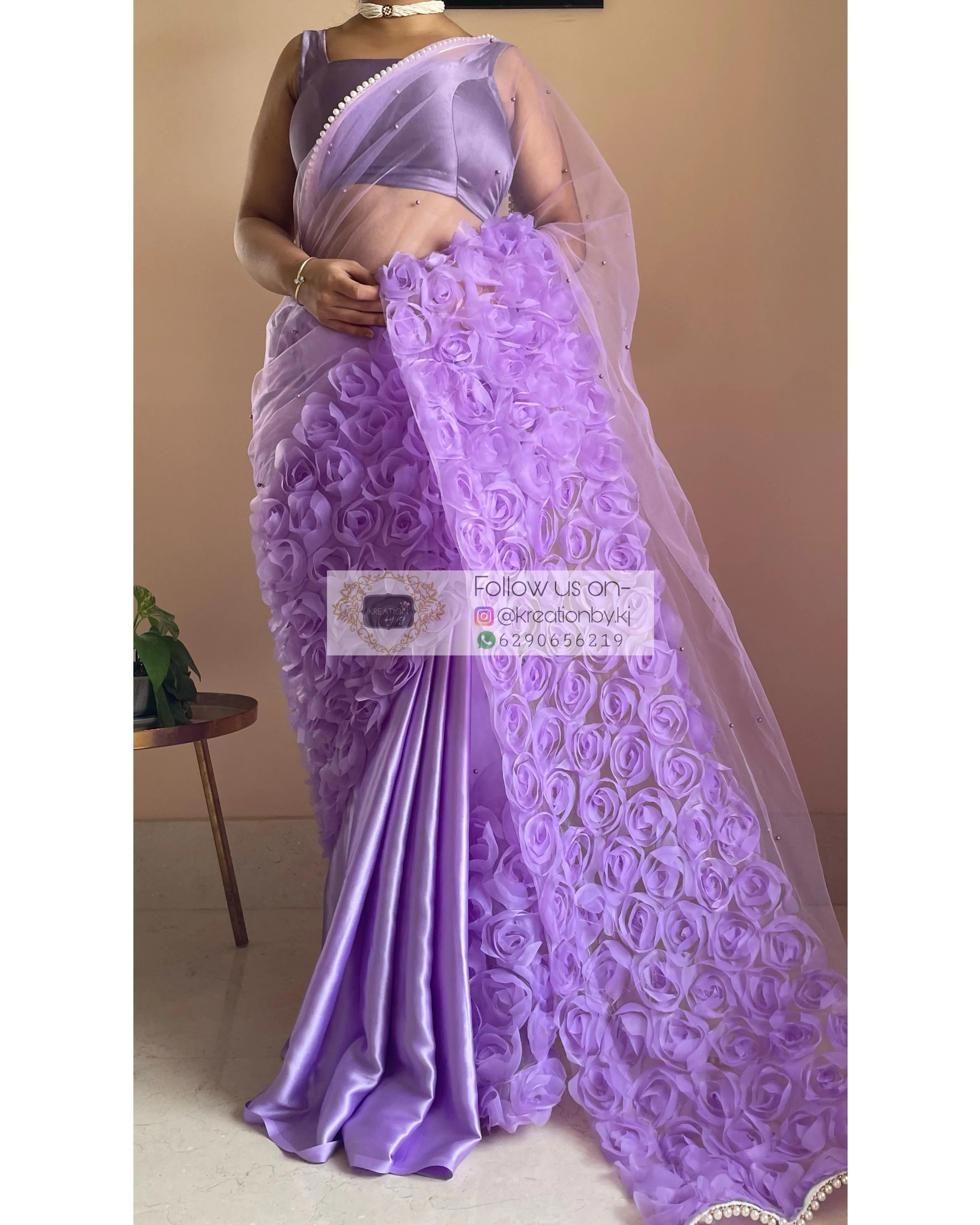 Lavender Drama Queen Saree