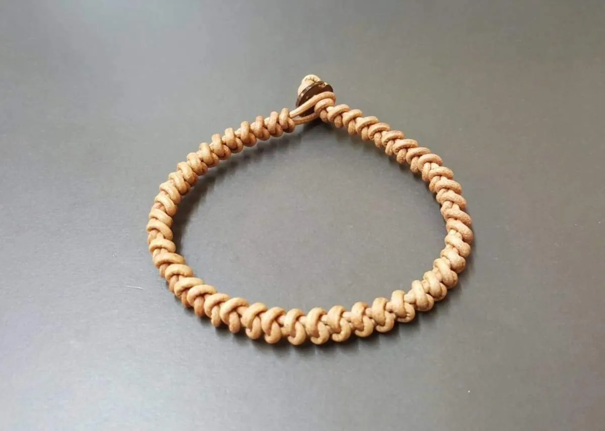 Leather Snake Knot Bracelet